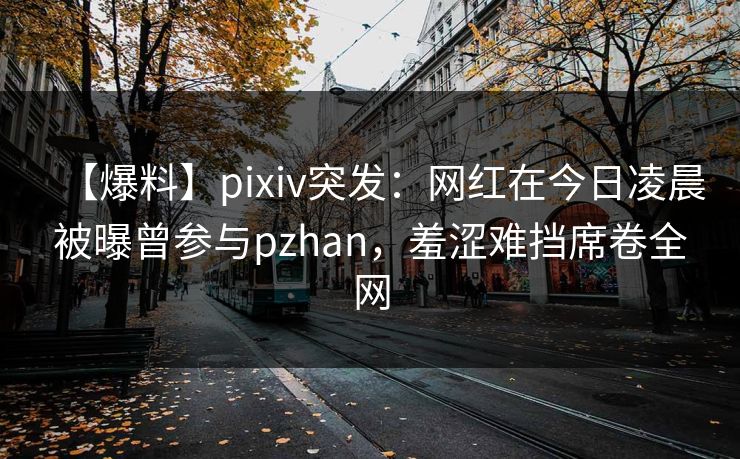 【爆料】pixiv突发:网红在今日凌晨被曝曾参与pzhan,羞涩难挡席卷全网 【爆料】pixiv突发:网红在今日凌晨被曝曾参与pzhan,羞涩难挡席卷全网